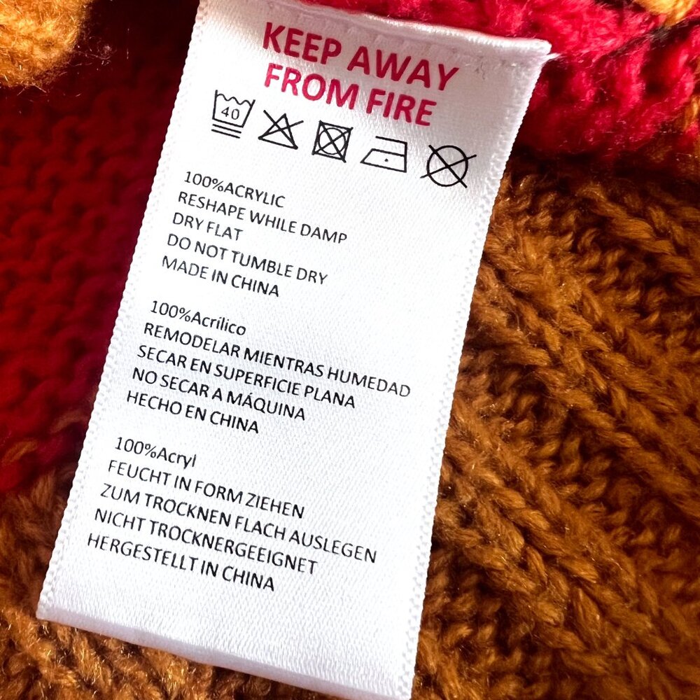 Urban Outfitters Bobby Boyfriend Striped Bold Multi-Color Sweater Size Small - Picture 11 of 12